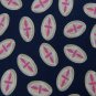#1A HARKEN LTD. OVALS NAVY GREY PINK SILK MEN NECK TIE