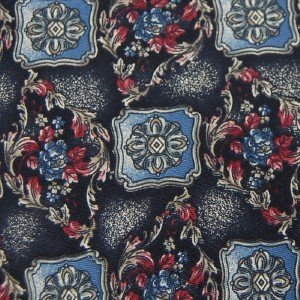#1A New AMERICAN TRADITIONS BLUE RED GREY SILK MEN NECK TIE Necktie