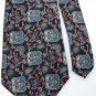 #1A New AMERICAN TRADITIONS BLUE RED GREY SILK MEN NECK TIE Necktie