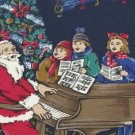 #1A NEW AMERICAN TRADITIONS Christmas Santa Holiday KID NAVY RED  Necktie Tie