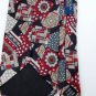 GINO POMPEII ART DECO MAROON BLACK SILVER MEN NECK TIE Men Designer Tie EUC