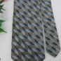 New ARROW OLIVE GREEN BLUE ZIG ZAG WOVEN MEN NECK TIE Men Designer Tie EUC