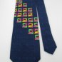 #1A New ANCHOR COOL CHILE SQUARE STRIPE NAVY GREEN PINK  MEN Neck Tie NECKTIE