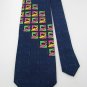 #1A New ANCHOR COOL CHILE SQUARE STRIPE NAVY GREEN PINK  MEN Neck Tie NECKTIE