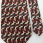 #1A New 7th AVE BEIGE BLACK MAROON ZIG ZAG MEN NECK TIE