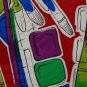 Mint GIORGIO BENELLI Italy PAINTING Brush Art Deco BLUE Men Designer Tie EUC