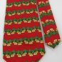 #1A New KEITH DANIELS Christmas Holiday Ornament Bell RED GREEN  MENS Necktie