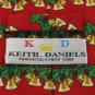 #1A New KEITH DANIELS Christmas Holiday Ornament Bell RED GREEN  MENS Necktie
