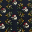 #1A MARK ALEXANDER USA Christmas Santa Holiday MISTLETOE NAVY RED  Necktie Tie