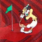 #1A MICKEY UNLIMITED LOGO 'GOLF' RED BLUE GREEN TIE NECKTIE Krawatte Cravatt