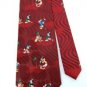 #1A MICKEY UNLIMITED LOGO 'GOLF' RED BLUE GREEN TIE NECKTIE Krawatte Cravatt