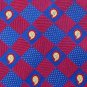 #1A NAUTICA WOVEN THICK CHECKERED RED BLUE SILK NECK TIE CRAVATE Cravatta