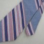 Vintage Santavelli Wembley Stripe Blue Red Texture 60s 70s Mens Neck Tie #EV