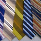 Vtg 5 Wembley Towncraft Striped Check Wide Fat Texture 70s Men Necktie Ties Lot
