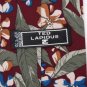 TED LAPIDUS FLORAL MAROON BLUE GREEN SILK Men Designer Tie EUC