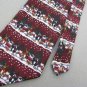 New Christmas Santa Snow Holiday Reindeer Tree Snowman Men Maroon Neck Tie Lot#B
