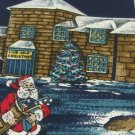 #1A New STAFFORD USA Christmas Santa GOLF Holiday NAVY WHITE RED  Necktie Tie