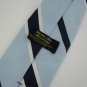VTG Wemlon Wembley Texture Stripe Navy Sky Floral 60s Men Neck Tie Necktie #VE