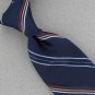 VINTAGE SANTEE BLUE STRIPE SKINNY TEXTURE 1960 60s 70s Mens Neck Tie #V-1 EVC