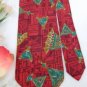 ANDRIANO RED GREEN YELLOW TRIANGLES SILK Neck Tie Men Designer Tie EUC
