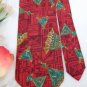 ANDRIANO RED GREEN YELLOW TRIANGLES SILK Neck Tie Men Designer Tie EUC