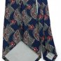 ALFANI FLORAL NAVY RED GREEN SILK NECK TIE Men Designer EUC