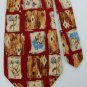 COLOURS by ALEXANDER JULIAN RED YELLOW MEN NECK TIE Men Designer Tie EUC