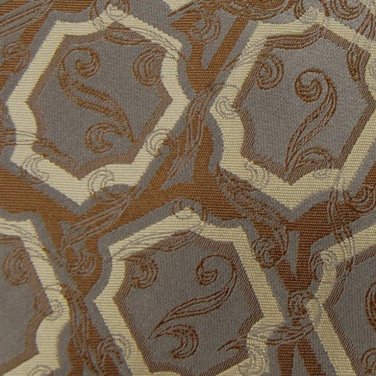 THE HAVANERA CO. TAN KHAKI JACQUARD silk Men Designer Tie EUC