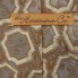 THE HAVANERA CO. TAN KHAKI JACQUARD silk Men Designer Tie EUC