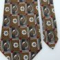 #1A NEW BROTHERS HAND MADE CHECKERED OLIVE SILK TIE NECKTIE !