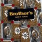 #1A NEW BROTHERS HAND MADE CHECKERED OLIVE SILK TIE NECKTIE !