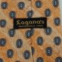 #1A LAGANA'S KHAKI ORANGE CIRCLES SILK NECK TIE NECKTIE