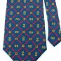 SUTTER & GRANT Navy BLUE Red DIAMOND SHAPED Men Designer Tie EUC