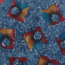 #1A SECOURS ITALY DarkBlue RED ABSTRACT SILK MEN NECK TIE