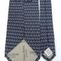 TESORO ROSSO GRAY BLUE BLACK GEOMETRIC Men Designer Tie EUC
