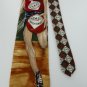 #1A TABASCO LOGO BASKETBALL OLIVE RED SILK MEN NECK TIE