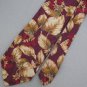 ALFANI GOLD MAROON FLORAL STRAWBERRY SILK MENS NECKTIE TIE #HG 1 Excellent