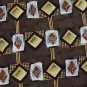 #1A New ENRO BROWN YELLOW WHITE DIAMOND SILK MEN NECK TIE