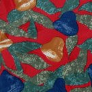 #1A MORGAN HART RED BROWN OLIVE BLUE SILK MEN NECK TIE