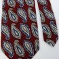 FERRELL REED PAISLEYS RED BLUE OLIVE SILK MEN NECK TIE Men Designer Tie EUC