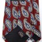 FERRELL REED PAISLEYS RED BLUE OLIVE SILK MEN NECK TIE Men Designer Tie EUC