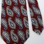 FERRELL REED PAISLEYS RED BLUE OLIVE SILK MEN NECK TIE Men Designer Tie EUC