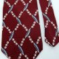 USA Seller BUGATTI MAROON WHITE GREY NAVY SILK MEN NECK TIE Excellent