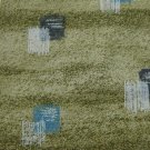 #1A JOHN LORD OLIVE GREEN WHITE ABSTRACT SILK Men Neck Tie