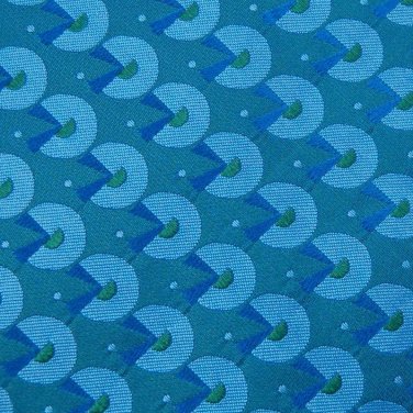 JOE BOXER VTG WOVEN MINT BLUE GREEN SILK Men Designer Tie EUC
