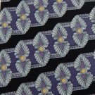 GIANFRANCO RUFFINI BLACK VIOLET GRAY MEN NECK TIE Men Designer Tie EUC