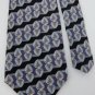 GIANFRANCO RUFFINI BLACK VIOLET GRAY MEN NECK TIE Men Designer Tie EUC