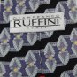 GIANFRANCO RUFFINI BLACK VIOLET GRAY MEN NECK TIE Men Designer Tie EUC