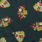 DOMENICO FRANCO COMO FLORAL OLIVE SILK Men Neck Tie Men Designer Tie EUC