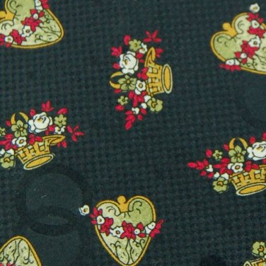 DOMENICO FRANCO COMO FLORAL OLIVE SILK Men Neck Tie Men Designer Tie EUC